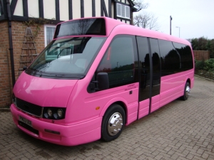 pink limo bus bournemouth